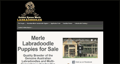Desktop Screenshot of goldenxpressmerlelabradoodles.com